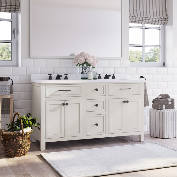 Martha Stewart Bedford Oakland 60" Double Bathroom Vanity Set & Reviews